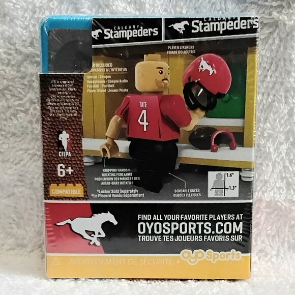 3/$40 Sealed 2016 CFL Drew Tate Mini Figure Gen 2 Series 2 by OYO Sports!! - Picture 4 of 4
